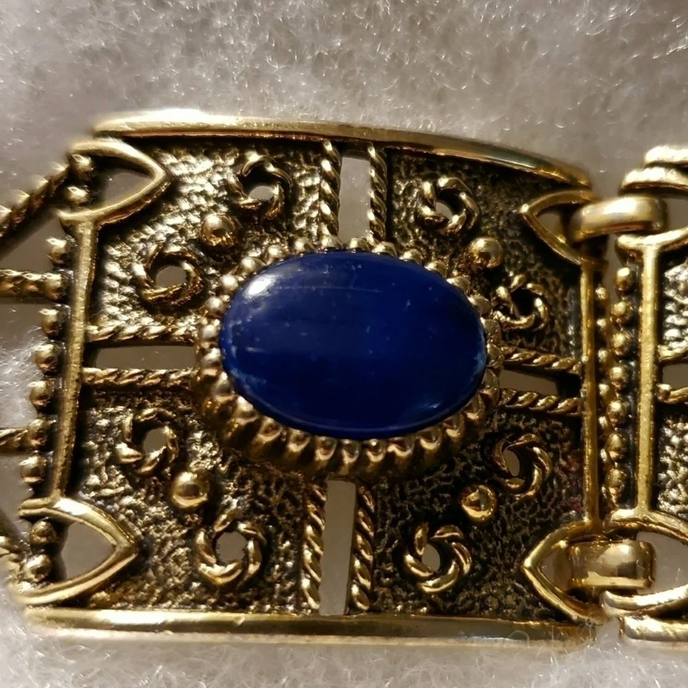 UPDATED AD Sarah Coventry Vintage 60's Bracelet Links Stones - Picture 15 of 16